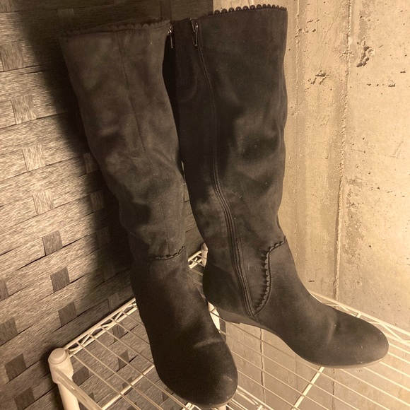 comfortview Shoes - Comfortview Wide Calf Suede Tall Boots 8.5